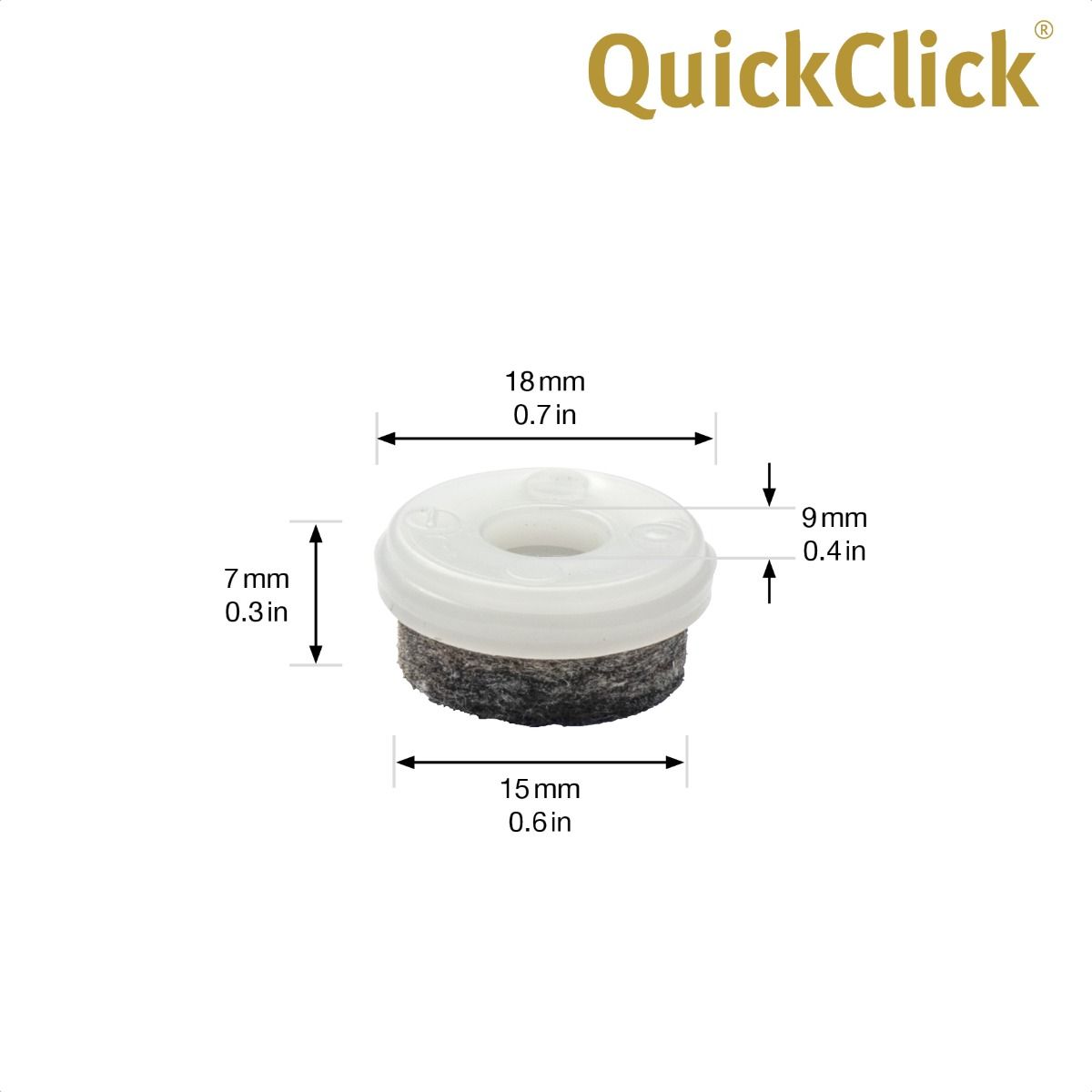 QuickClick Gleiteinsatz Ultrasoft zum Einstecken